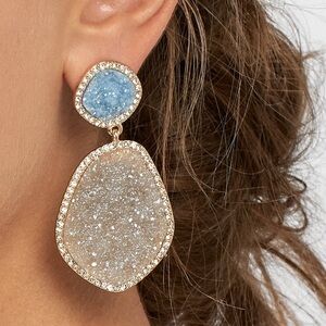 BaubleBar Vina Druzy Drop Earrings